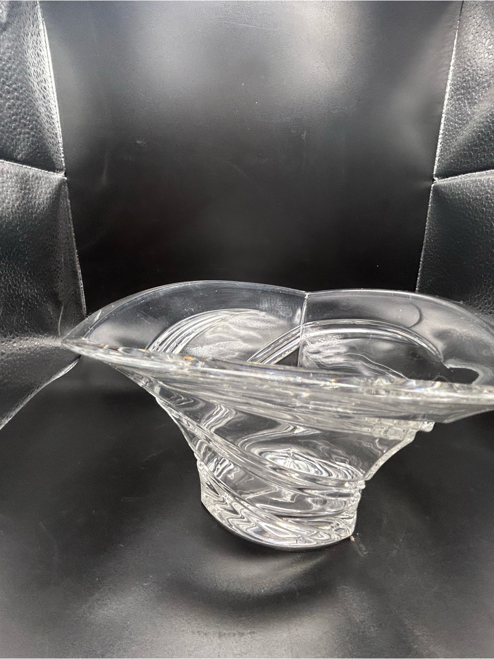 Marquis by Waterford Crystal Trillium Triangle 6" Candy Dish Bowl